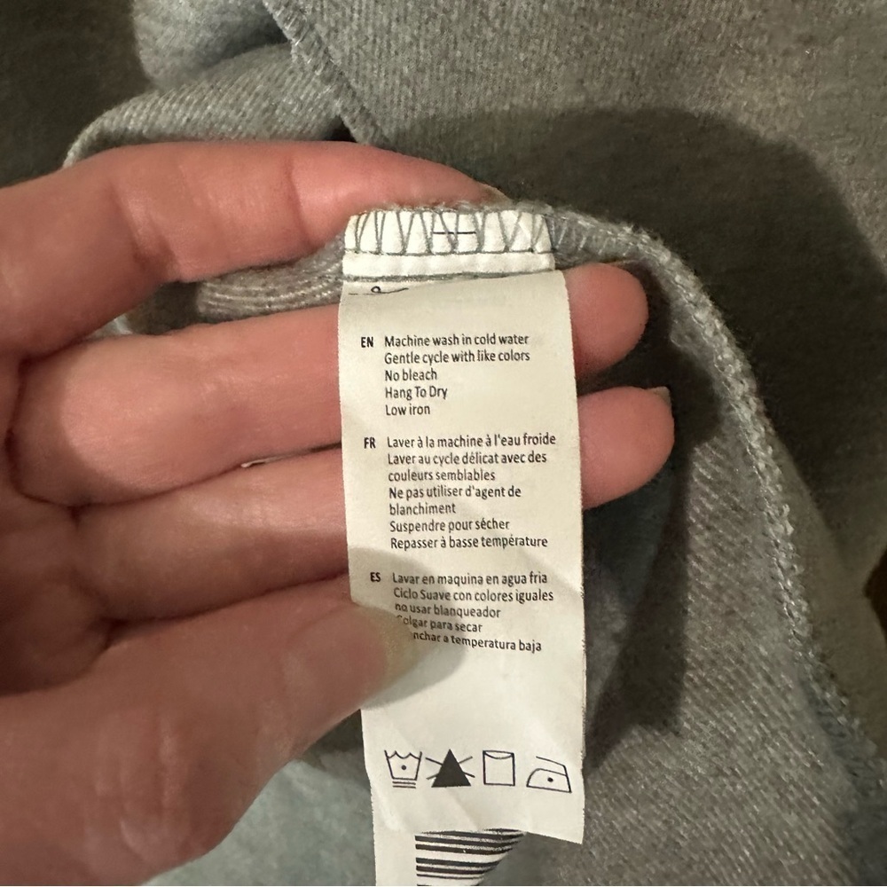 Revamped Grey Waterfall Collar Waist Tie Women's Coat Sz XS Cozy Fall Academia - Picture 8 of 9